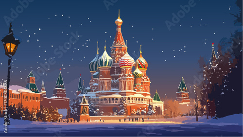 St. Basil’s Cathedral in Moscow, Russia