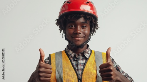 Confident Young Worker in Safety Gear