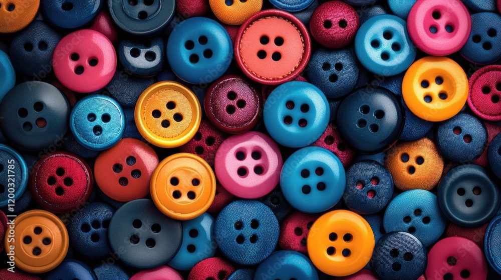 Colorful buttons background texture. Craft supplies Colorful buttons background texture. Craft supplies