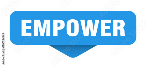 empower sticker. empower sign on transparent background