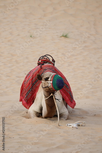 Camel in Abu Dhabi desert 