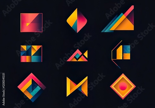 Abstract logos collection. Geometrical abstract logos Free Download Abstract logos collection. Geometrical abstract logos - GFXLoad