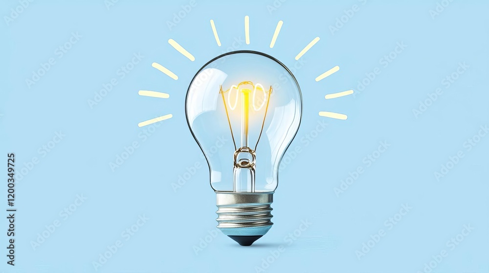 Business Creativity Innovation Inspiration Idea Imagination Future A glowing light bulb representing ideas. Business Creativity Innovation Inspiration Idea Imagination Future A glowing light bulb representing ideas.