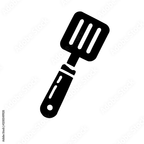 Kitchen Spatula Icon: A simple yet essential kitchen tool, the spatula icon is a versatile symbol for cooking, baking, and culinary adventures. 