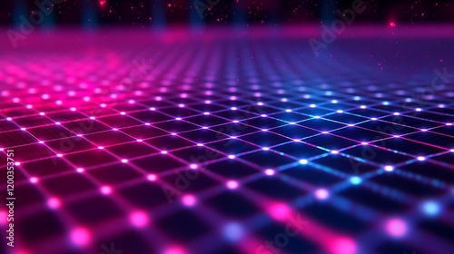 Neon Explosion Highlighting Bright Vibrant Radiant Glowing Color Patterns