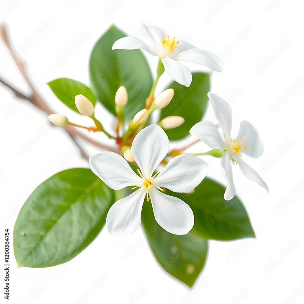 Fototapeta premium frangipani flower isolated on white