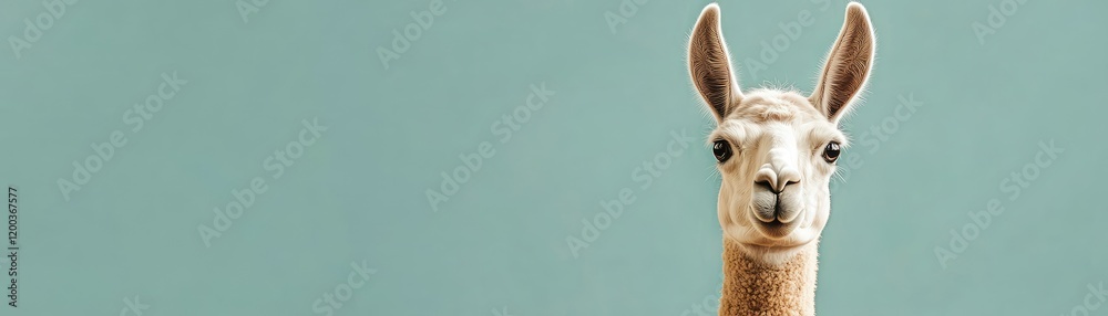 Obraz premium Quirky Llama Close-Up