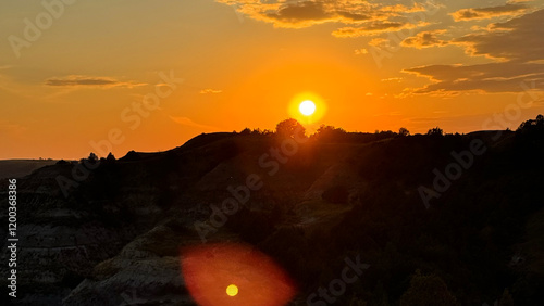 Sunset in Theodore Roosevelt National Park