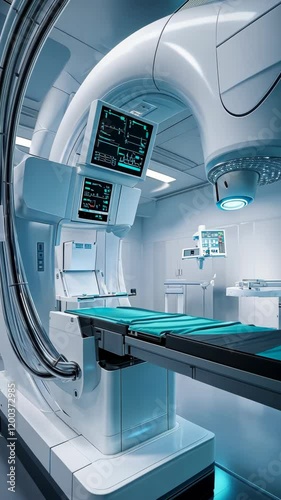 Advanced medical imaging equipment in a modern healthcare facility for precise diagnostics and treatment
