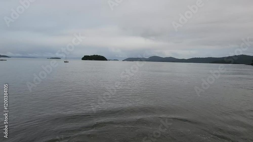 Jabaquara Beach in Paraty in Rio de Janeiro. photo