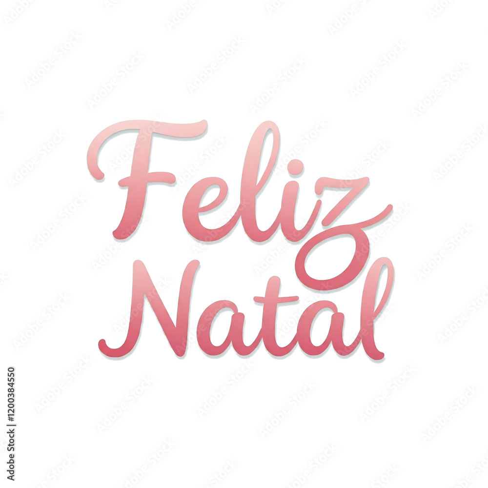Glittery text Feliz Natal on white background Glittery text Feliz Natal on white background