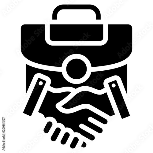 Collaboration Glyph Icon