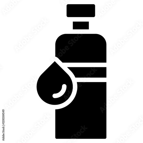 Mineral Water Glyph Icon
