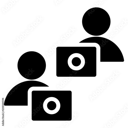 Colleague Glyph Icon