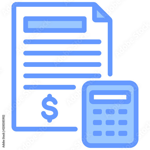 Budget Blue Icon
