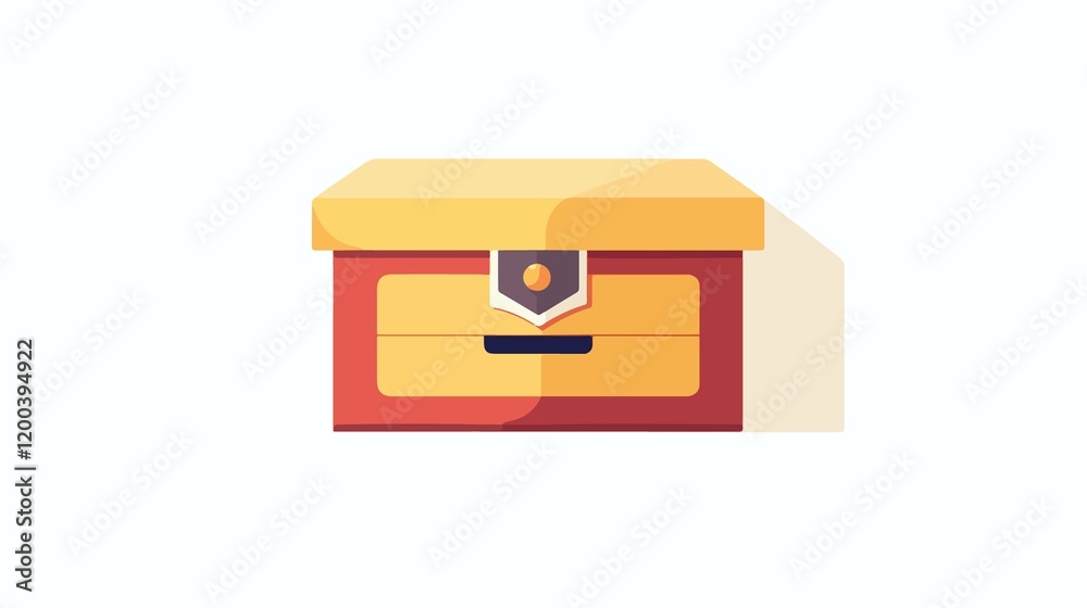 Professional Flat Vector Icon of Archive Message or Storage Box for App Professional Flat Vector Icon of Archive Message or Storage Box for App