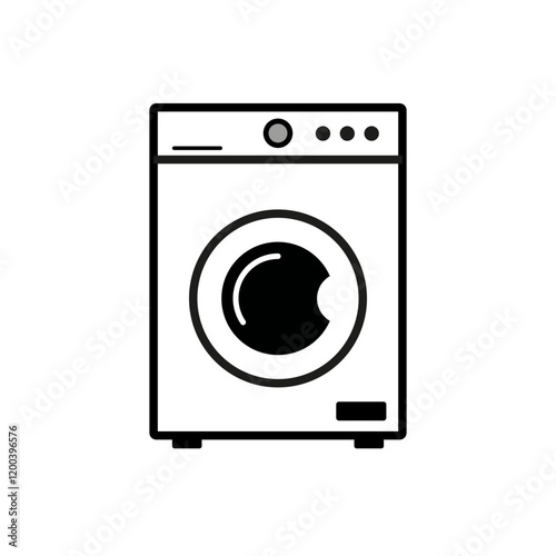 washing machine icon vector
