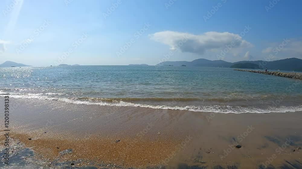 view of pontal beach in paraty in rio de janeiro. view of pontal beach in paraty in rio de janeiro.