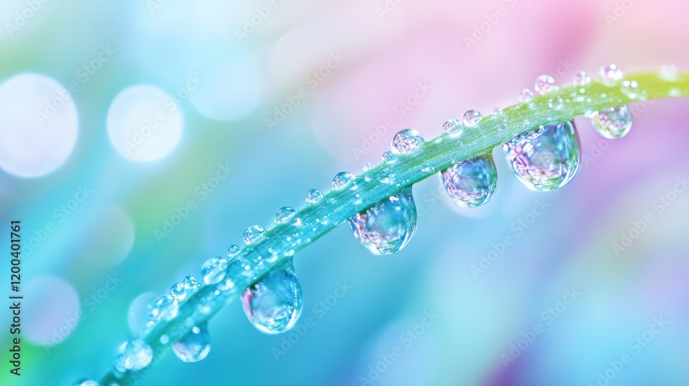 Dewdrops on a Blade of Grass: A Macro Photography of Nature's Beauty Dewdrops on a Blade of Grass: A Macro Photography of Nature's Beauty