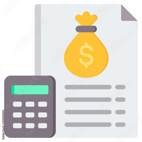 Budgeting Flat Icon