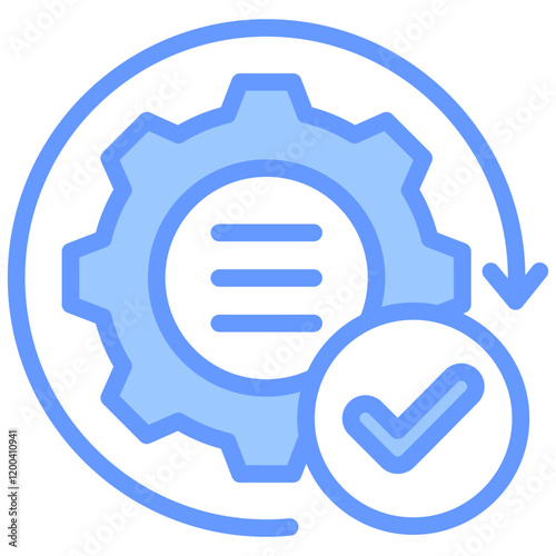 Execution Blue Icon