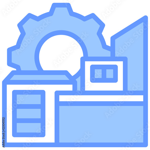 Industry Blue Icon