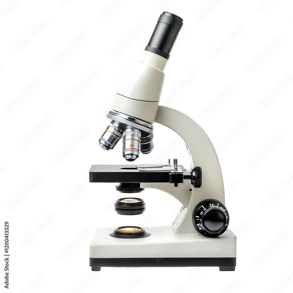 laboratory microscope. a scientific instrument used for magnifying small objects and specimens for detailed observation and analysis it has multiple objective lenses and a stage for slides. making it laboratory microscope. a scientific instrument used for magnifying small objects and specimens for detailed observation and analysis it has multiple objective lenses and a stage for slides. making it