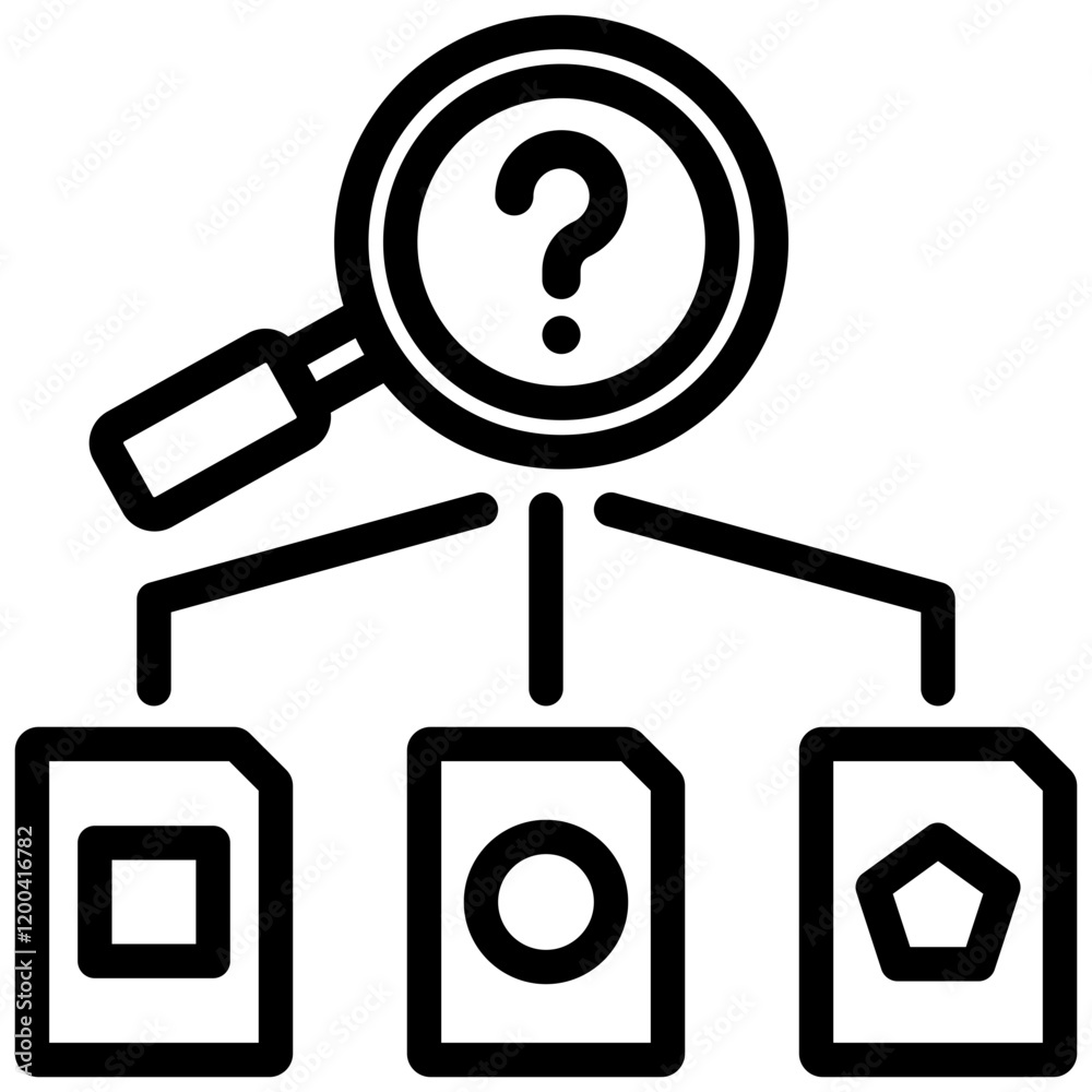 Predictive Modeling Outline Icon Predictive Modeling Outline Icon
