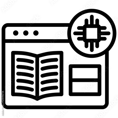 Machine Learning Outline Icon