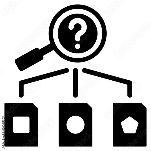 Predictive Modeling Glyph Icon