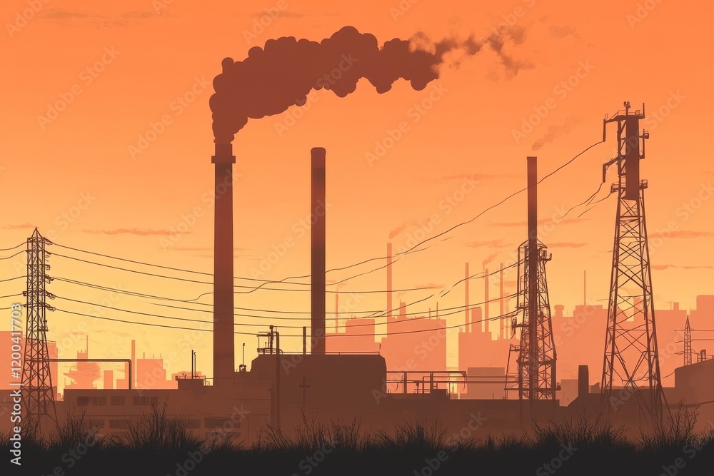 Smoke from the factory degrades air quality as it gets pumped into the atmosphere, affecting the environment Smoke from the factory degrades air quality as it gets pumped into the atmosphere, affecting the environment