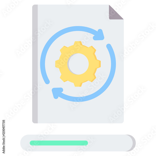 Data Processing Flat Icon
