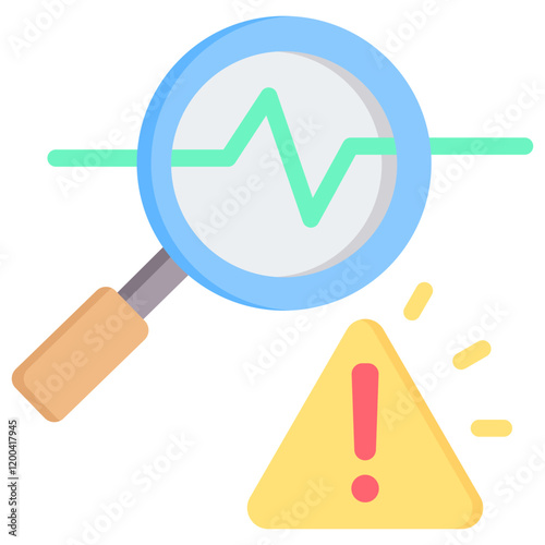 Anomaly Detection Flat Icon