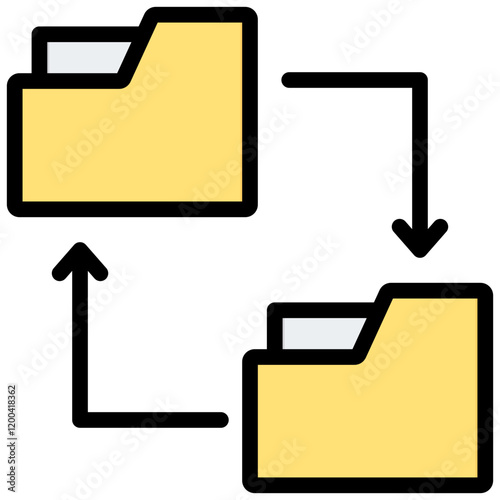 Correlation Outline Color Icon