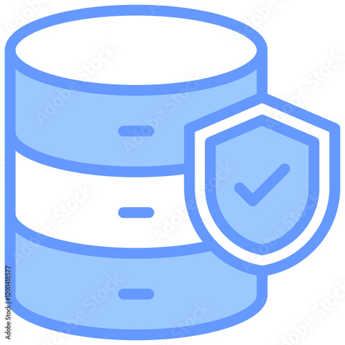 Data Integrity Blue Icon