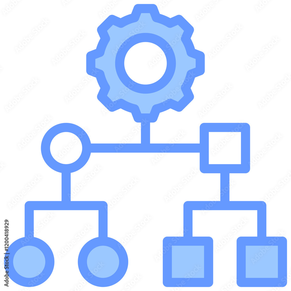 Classification Blue Icon Classification Blue Icon