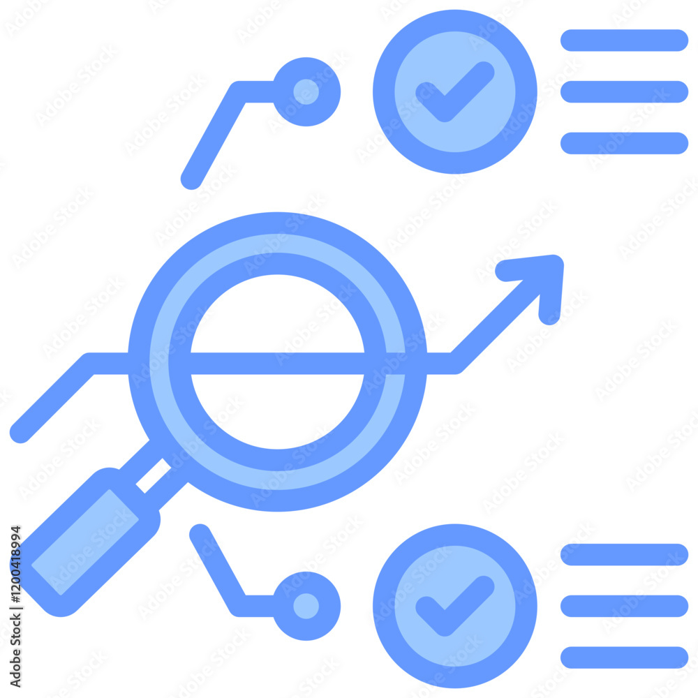 Prescriptive Analytics Blue Icon Prescriptive Analytics Blue Icon