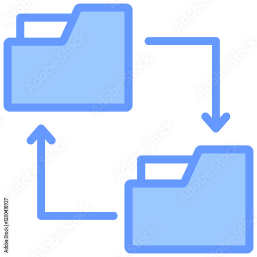 Correlation Blue Icon