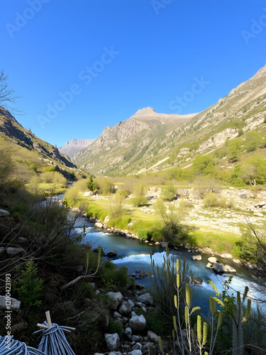 Munzur mount and national park. Munzur River in Ovacik, Tunceli. Turkish name; Munzur Gozeleri. photo