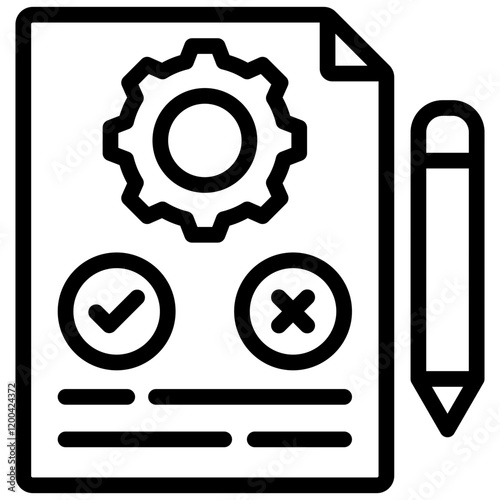 Testing Outline Icon