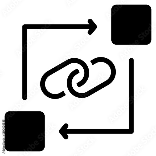 Correlation Glyph Icon