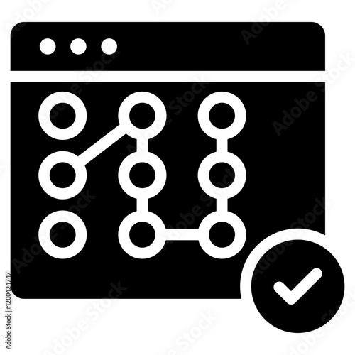 Pattern Recognition Glyph Icon