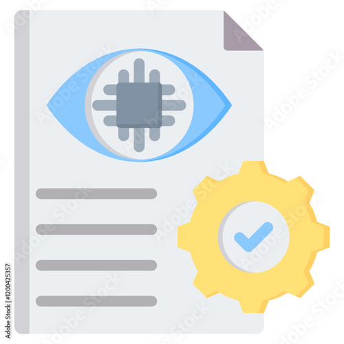 Supervised Learning Flat Icon