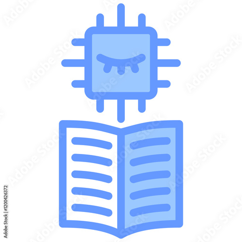 Unsupervised Learning Blue Icon