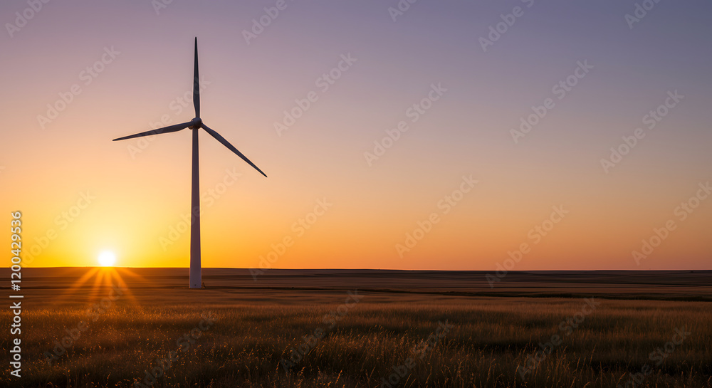Obraz premium A Vast Wind Farm In A Nature Landscape