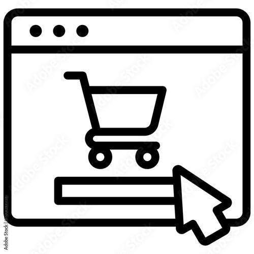 E Commerce Outline Icon