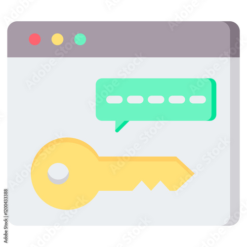 Keyword Flat Icon