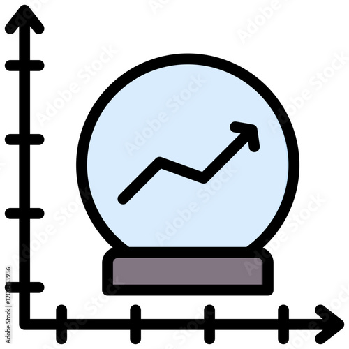 Predictive Analytics Outline Color Icon