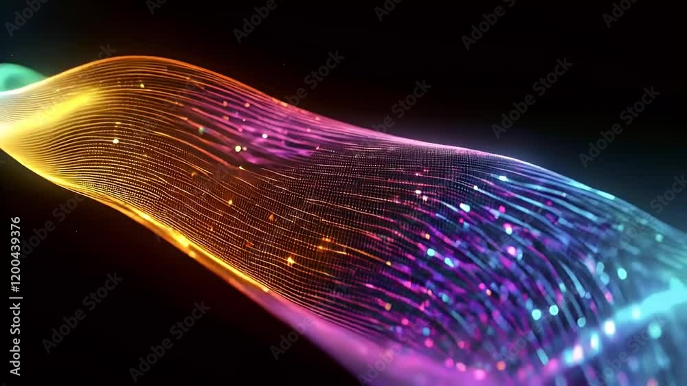 Glowing Colorful Wave