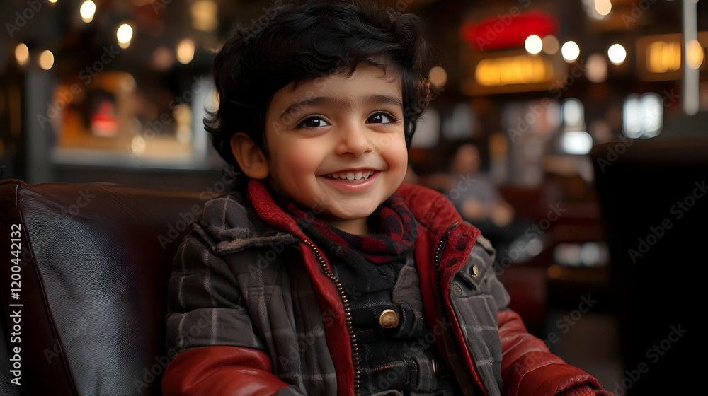 Adorable Toddler Boy Portrait Photo